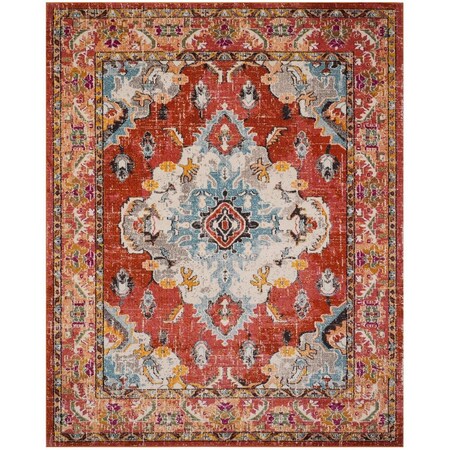 Safavieh Monaco Large Rectangle Area Rug, Orange and Light Blue - 8 x 10 ft. MNC243H-810